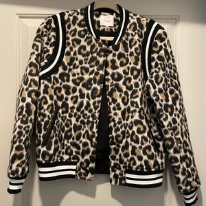 Animal print jacket. Brand is Parker.